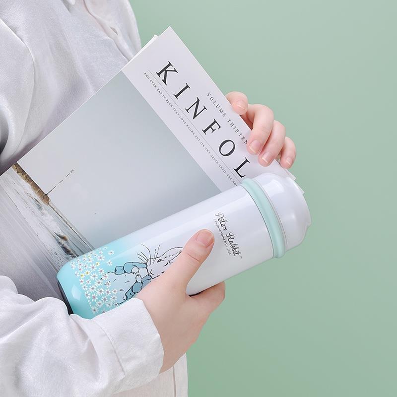 英國(guó)比得兔保溫杯陶瓷內(nèi)膽輕量隨行水杯成人高檔泡茶杯簡(jiǎn)約骨瓷杯