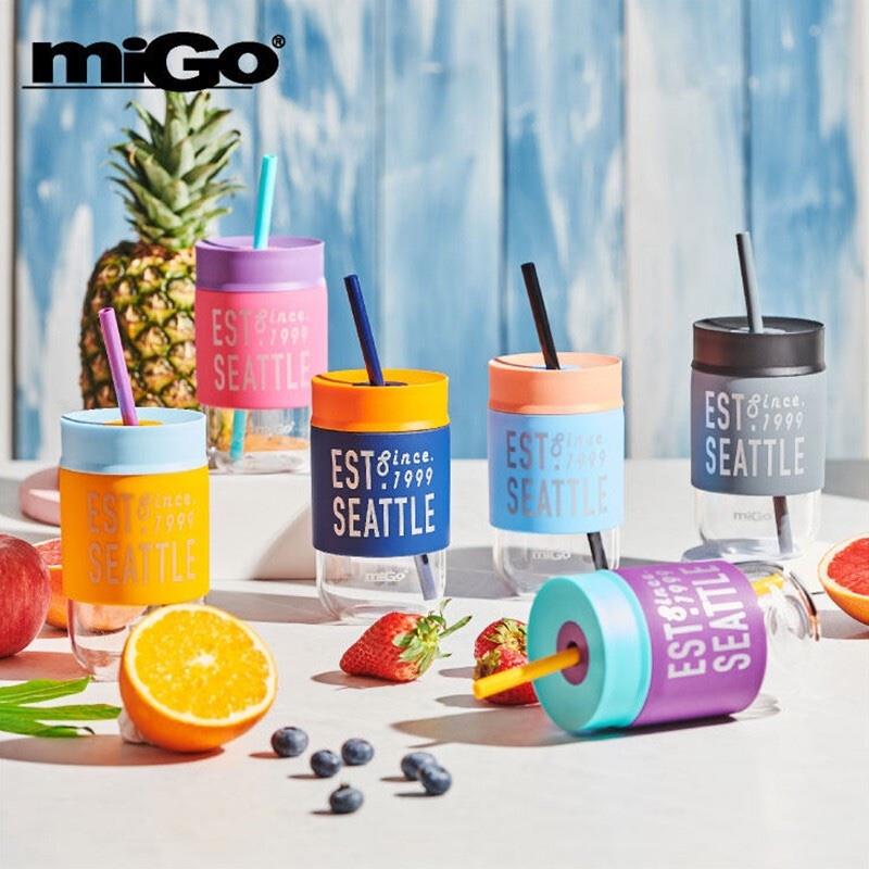 miGo 茶水分離玻璃杯創(chuàng)意泡茶杯子男女士便攜水杯學(xué)生花茶杯過濾杯