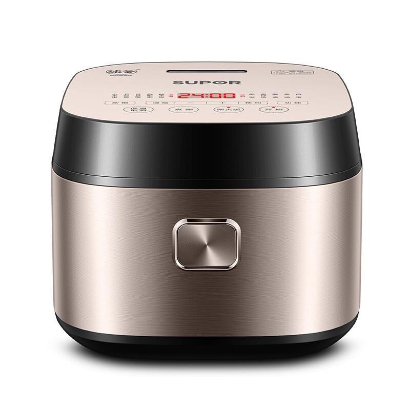 蘇泊爾（SUPOR）QC系列 家用5L電飯煲球釜內(nèi)膽香檳金色純平觸控智能面板
