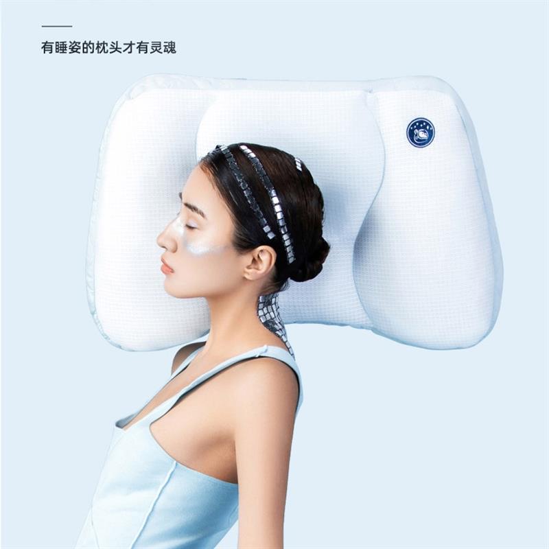 UMA大熊座側(cè)睡枕頭枕芯助眠頸椎枕全枕可水洗專利承托填充枕家用