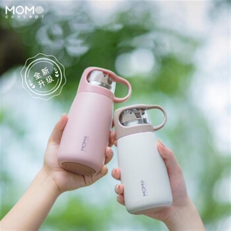 MOMOCONCEPT 日本316不銹鋼保溫杯女士高顏值帶杯子帶蓋水杯