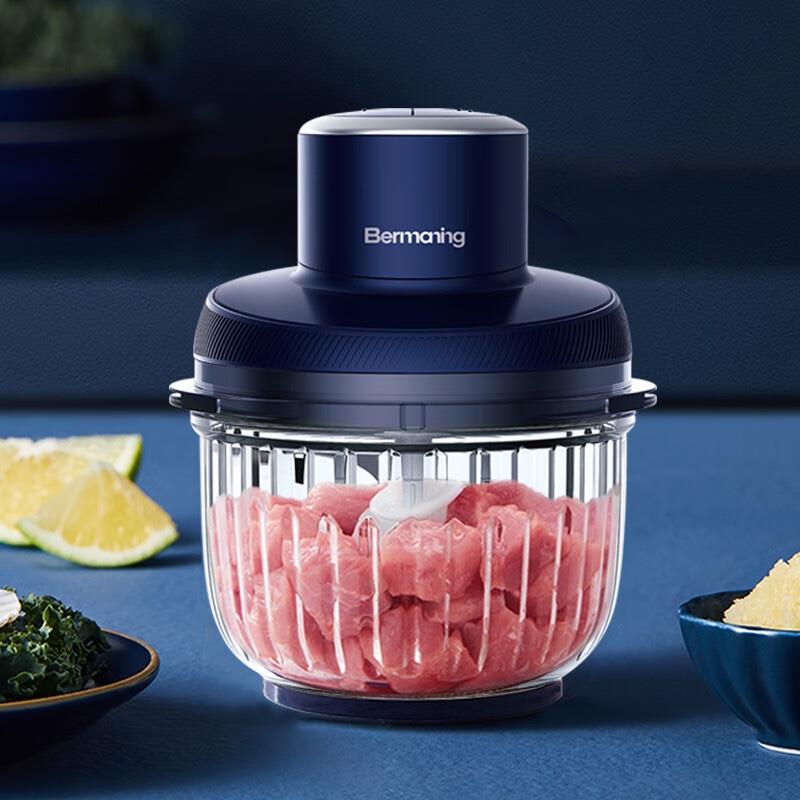 Bermaning 英國Bermaning絞肉機BM-J03自動家用攪拌機多功能絞餡機打蒜碎肉輔食