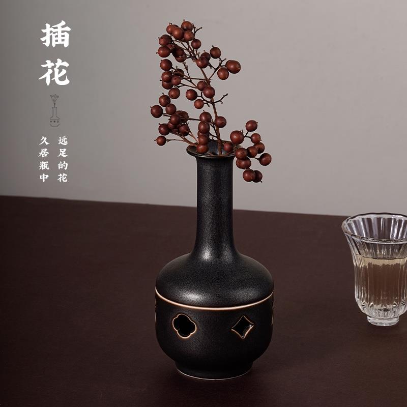 清平樂平安喜樂陶瓷花瓶盤香爐精油香薰擴香器套裝中式創(chuàng)意禮品