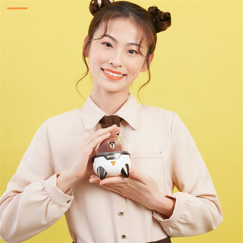 EWA/音為愛 W2太空艙LINE FRIENDS布朗熊藍牙小音箱寶寶生日禮物