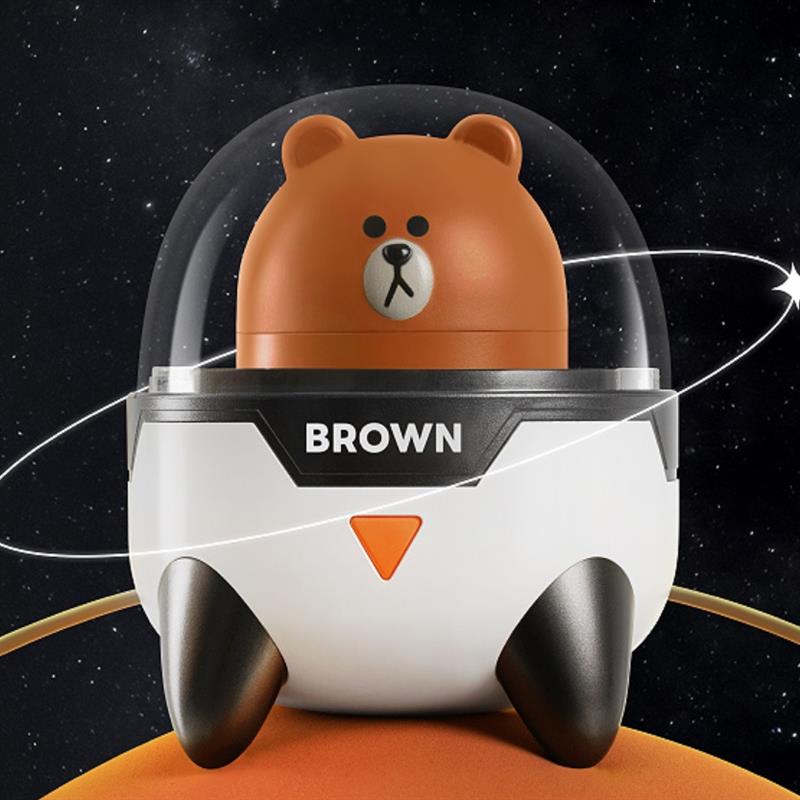 EWA/音為愛 W2太空艙LINE FRIENDS布朗熊藍牙小音箱寶寶生日禮物