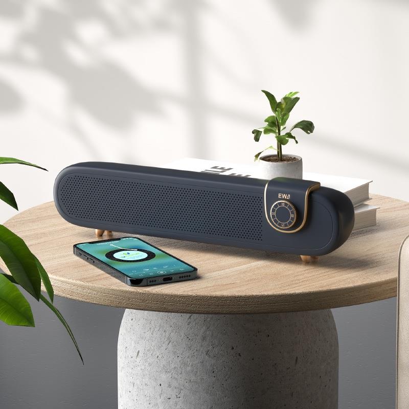 EWA 音為愛 復古無線藍牙音箱雙喇叭重低音HiFi音質電視機外觀