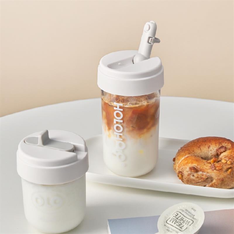holoholo吸管杯女生高顏值杯子女隨行塑料兒童水杯夏季學生咖啡杯