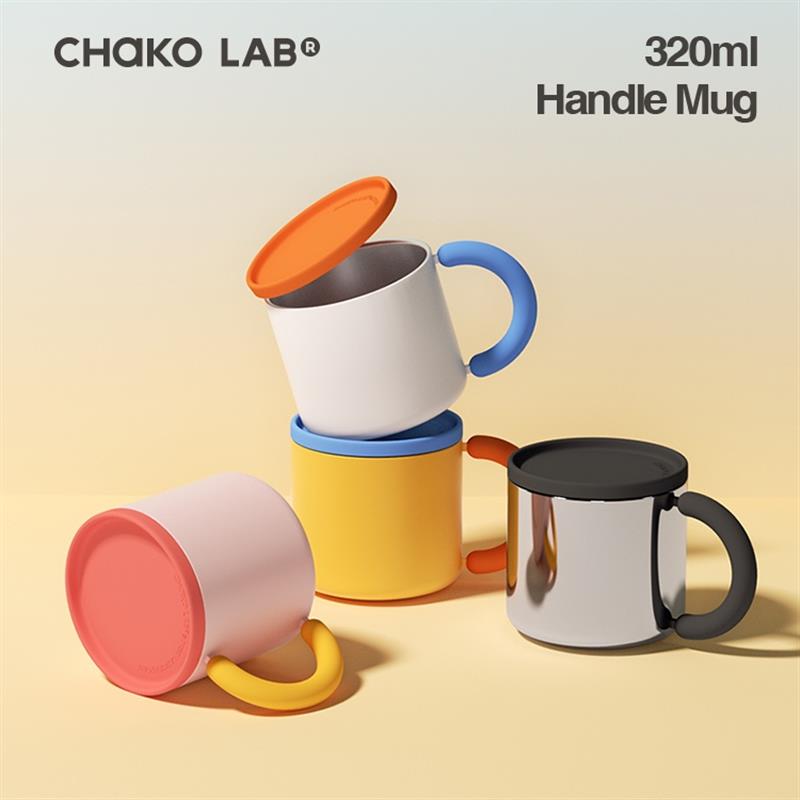 chakolab馬克杯帶蓋保冷咖啡杯女仙女杯辦公室情侶杯水杯子手柄杯