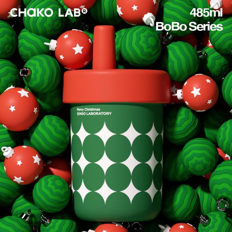 chakolab圣誕季送禮吸管杯保溫杯女不銹鋼水杯子可愛高顏值bobo杯