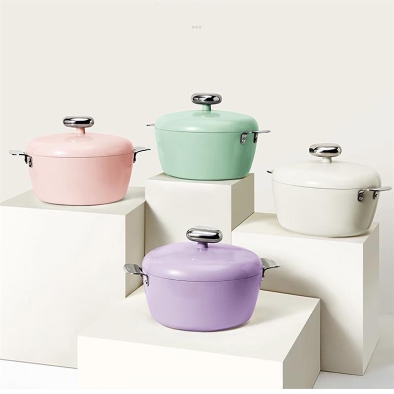 VELOSAN【溫侖山】鵝卵石不粘湯鍋燉鍋燒煲燃?xì)怆姶艩t明火通用