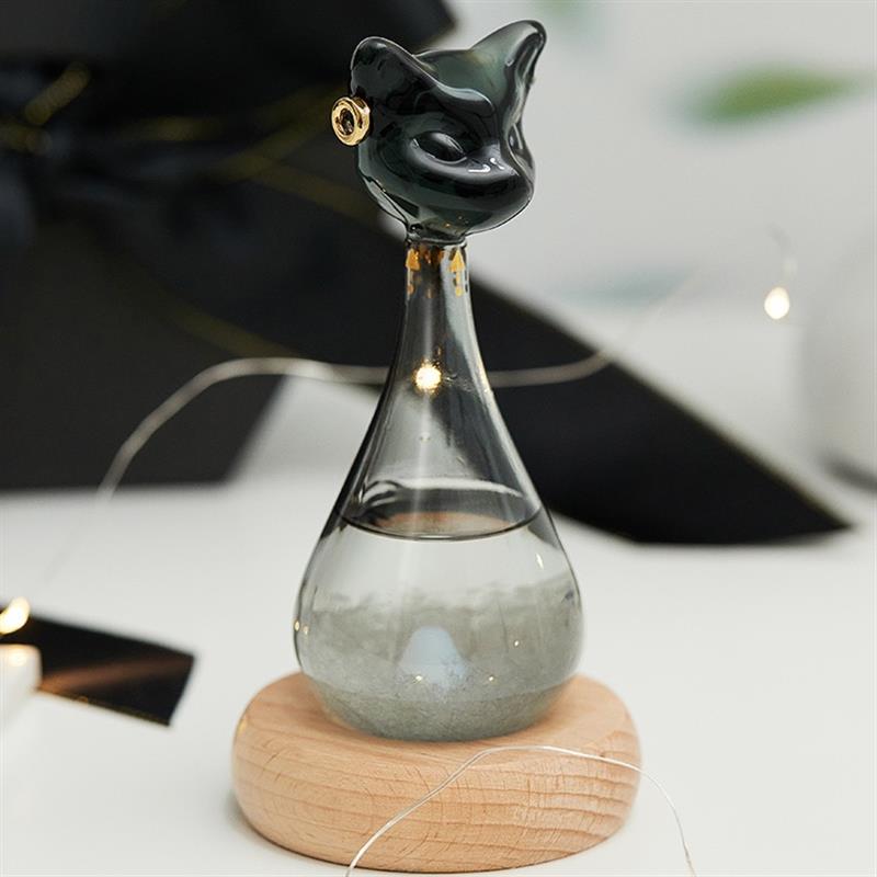 大英博物館蓋亞安德森貓風(fēng)暴瓶天氣瓶擺件女生閨蜜生日禮物