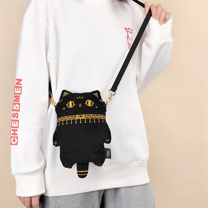 大英博物館蓋亞·安德森貓毛絨手機包斜挎包零錢包