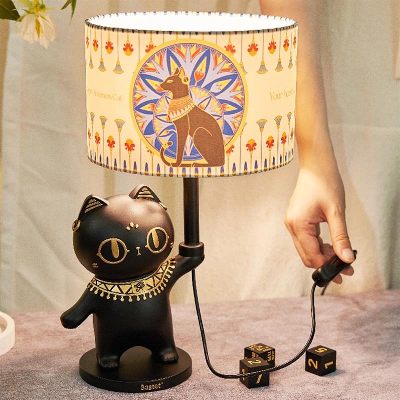 大英博物館安德森貓家居臺燈床頭燈小夜燈擺件女生閨蜜生日禮物