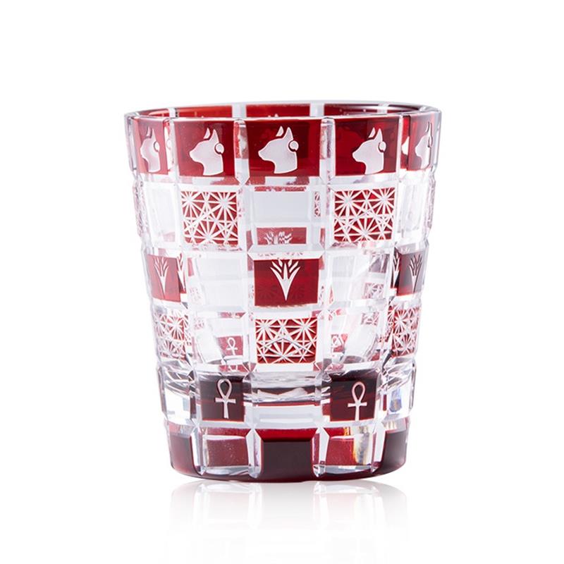 大英博物館蓋亞安德森貓水晶玻璃杯雕刻杯子結(jié)婚生日禮物禮品