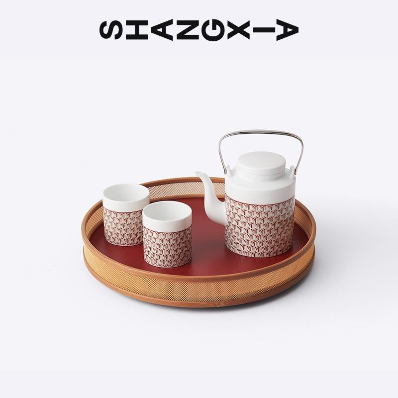 SHANG XIA上下白瓷對(duì)杯套裝茶具杯子 生日禮物結(jié)婚禮物情侶對(duì)杯