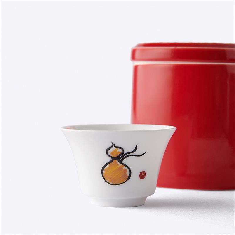 SHANG XIA上下霽月香茗滇紅茶陶瓷杯 茶葉茶罐禮盒結(jié)婚禮物節(jié)日禮