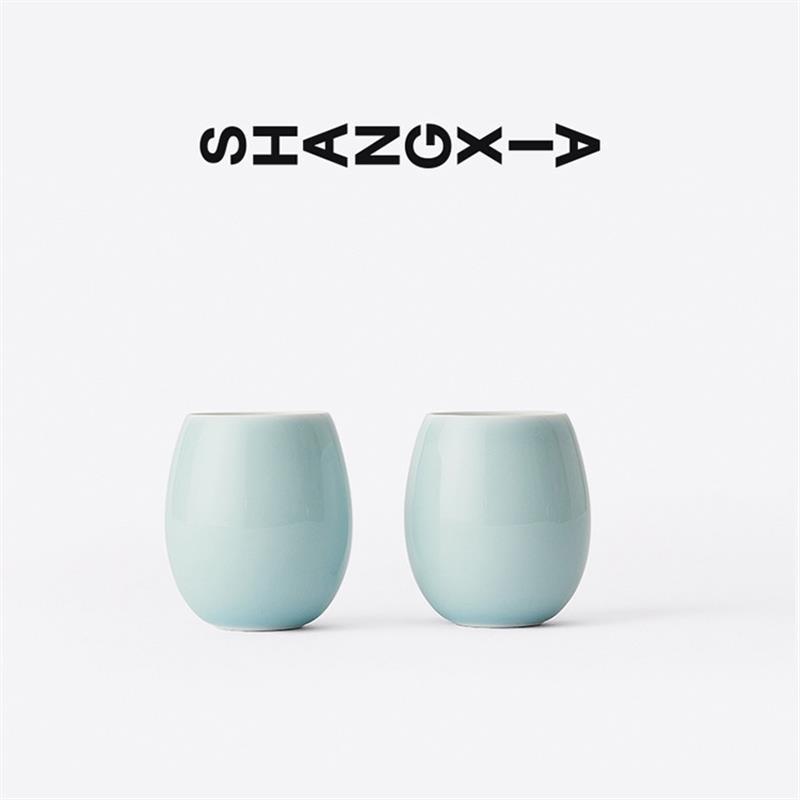 SHANG XIA上下青釉瓷器茶具套裝喬遷禮物送長輩生日禮物男女