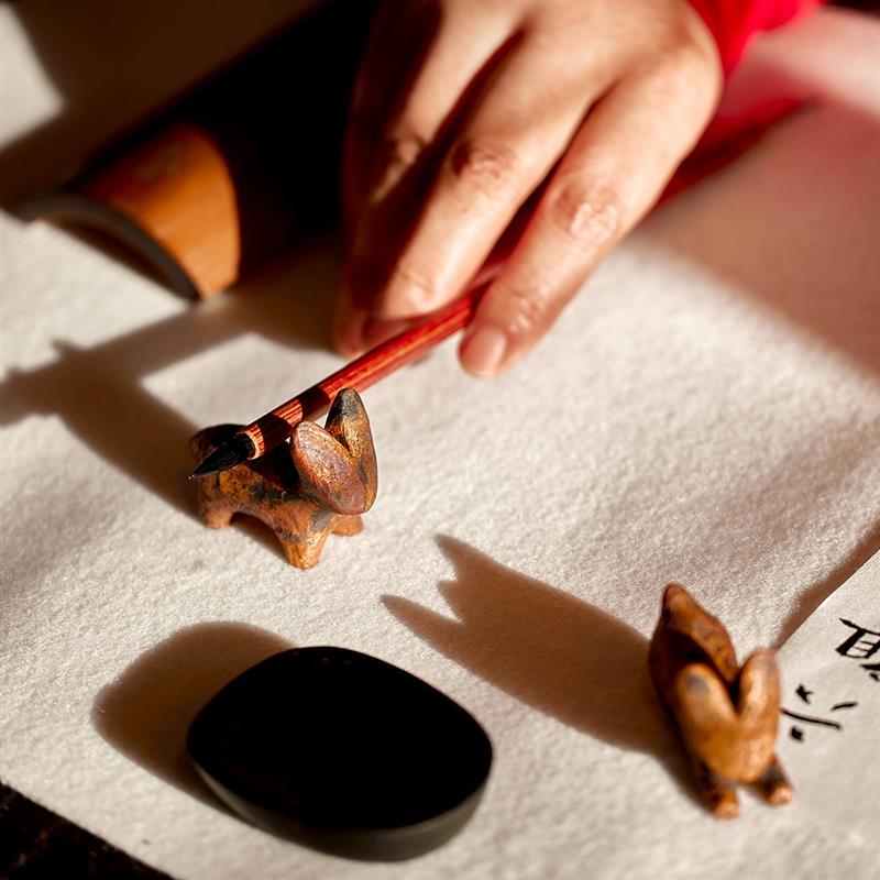 學(xué)古|愛心銅兔 同心兔手工純銅鑄造送禮擺件生肖收藏紀念