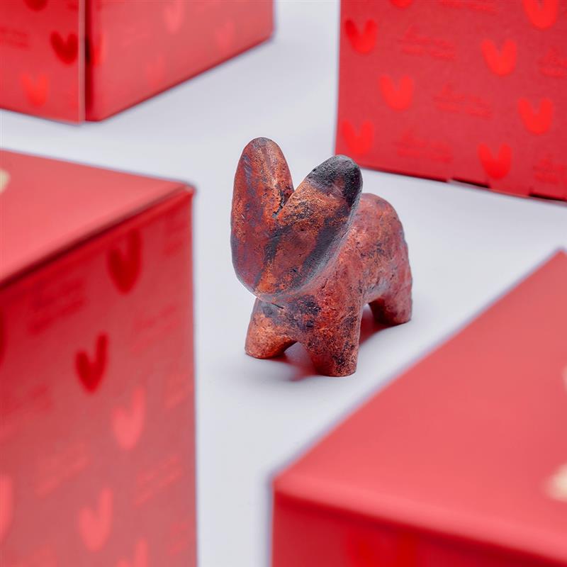 學(xué)古|愛心銅兔 同心兔手工純銅鑄造送禮擺件生肖收藏紀念