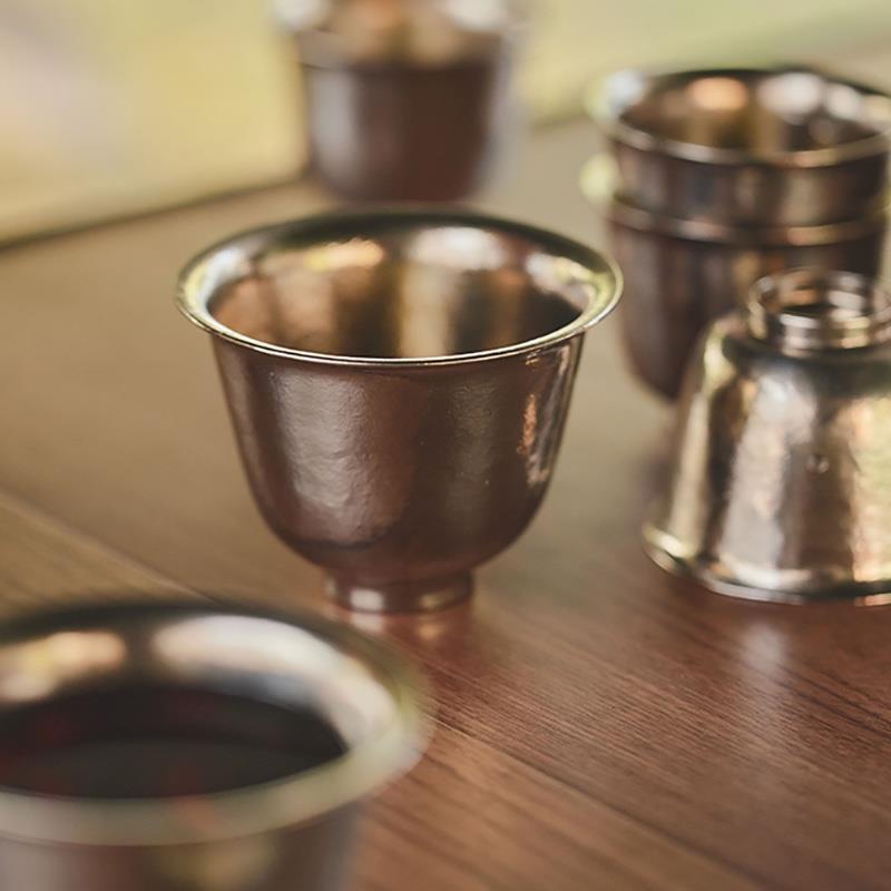 學(xué)古|出行隨身鈦杯 主人杯品茗杯工夫茶戶外茶杯高端女主人杯單杯