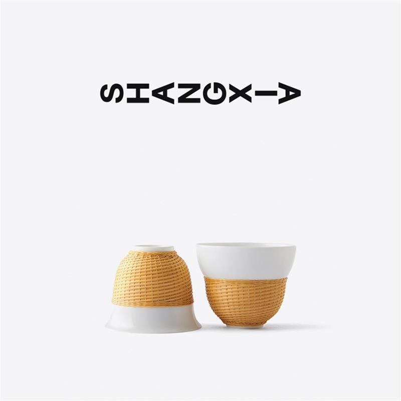 SHANG XIA上下 竹絲扣瓷品茗杯套組