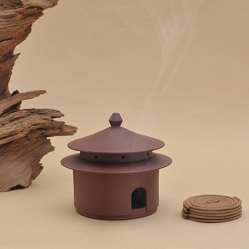 唯詩|故宮香爐 紫砂香爐檀香爐仿古香薰?fàn)t茶道盤香爐擺件創(chuàng)意禮品