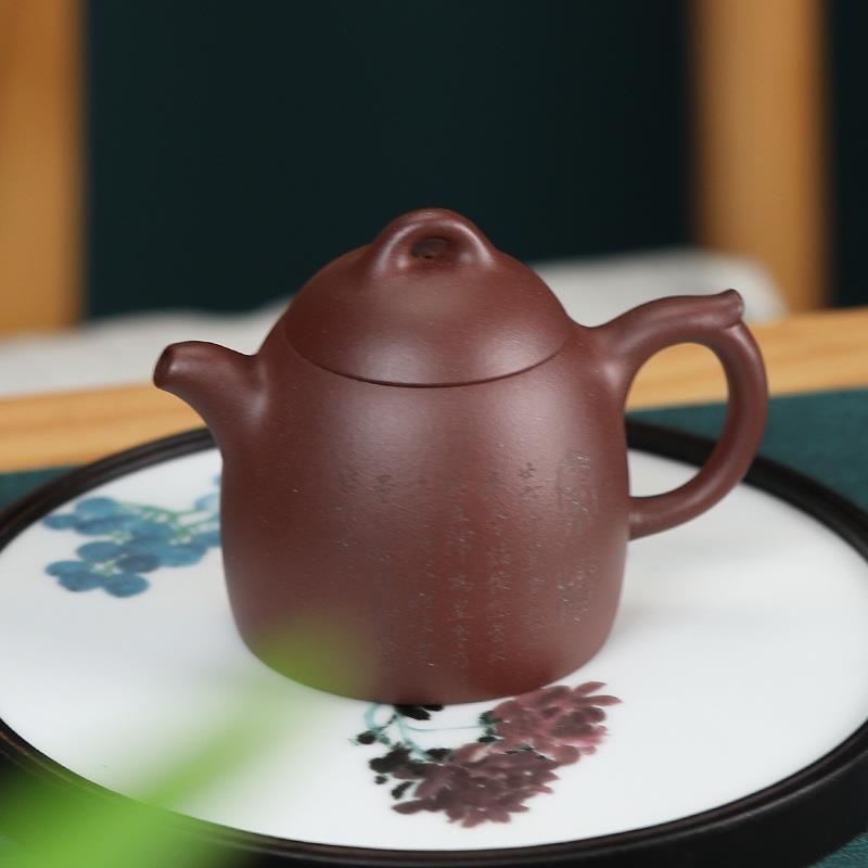清樸堂 六合同風*秦權(quán)套裝商務禮品茶具套裝文創(chuàng)禮品 禮物送家人送朋友 秦權(quán)壺+林泉盅*6+PU皮茶席+掛畫