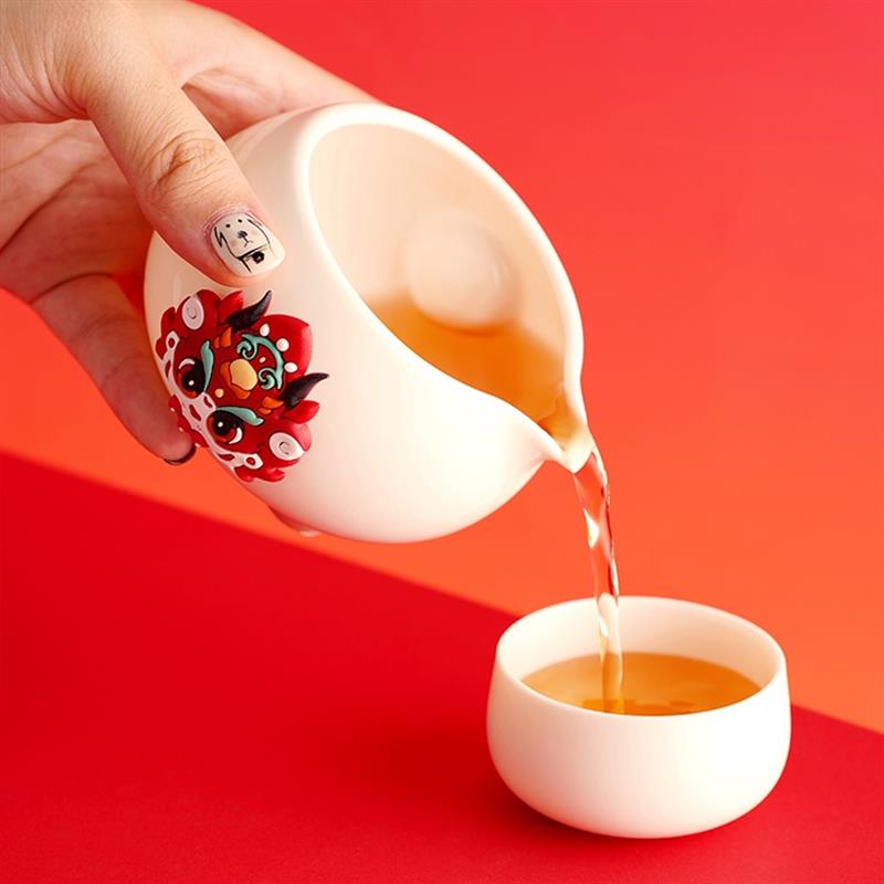 原初格物小精靈小神龍旅行茶具便攜式一人新年禮盒禮物龍年小茶壺