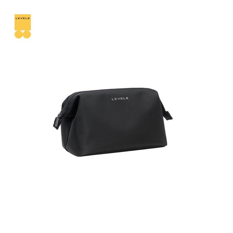 地平線8號（LEVEL8）便攜收納洗漱包 充電器電源線數(shù)碼配件包袋黑色 