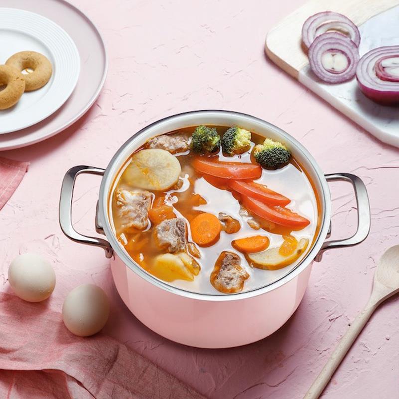 so.home圣邦不銹鋼琺瑯鍋湯鍋琺瑯彩鍋不粘鍋琺瑯鍋燉鍋德國進口琺瑯