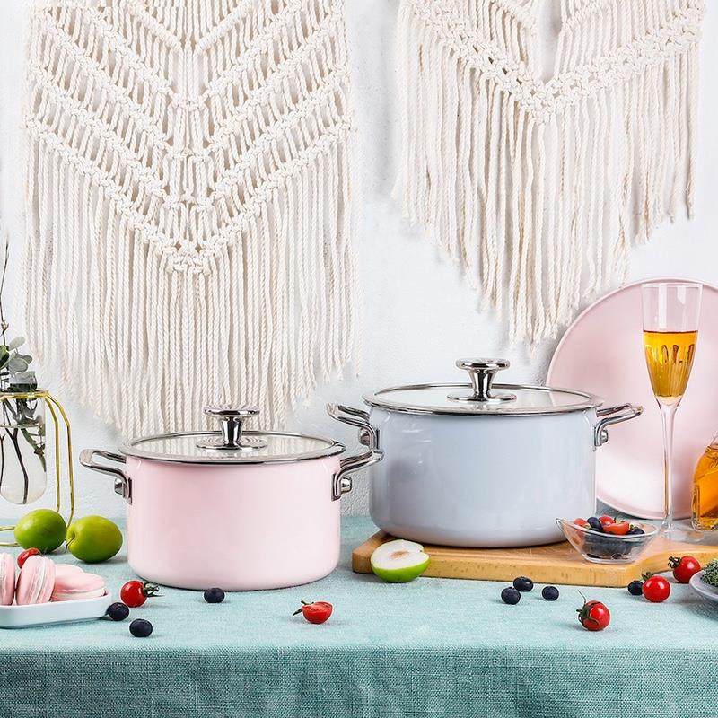 so.home圣邦不銹鋼琺瑯鍋湯鍋琺瑯彩鍋不粘鍋琺瑯鍋燉鍋德國進口琺瑯