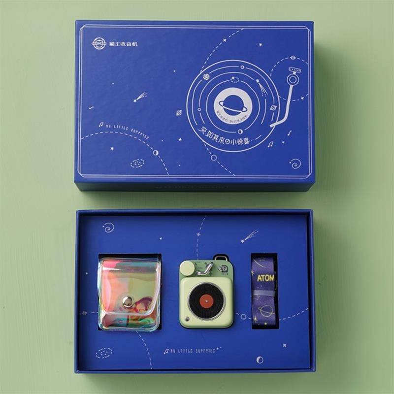 貓王音響原子唱機(jī)復(fù)古藍(lán)牙小音箱響禮盒結(jié)婚送女生日新年伴手禮物