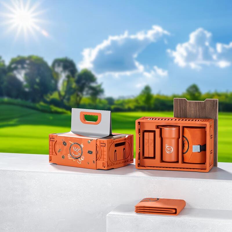 非物再夏一橙摜蛋戶外娛樂收納保溫杯12件套裝