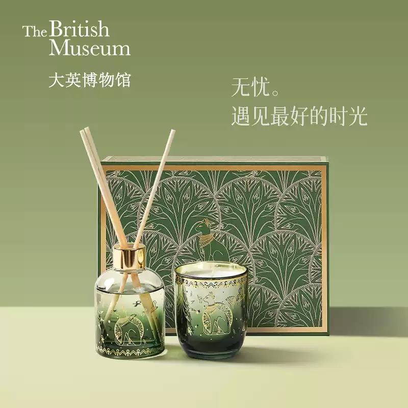 大英博物館四季香氛禮盒臥室無(wú)火香薰蠟燭室內(nèi)送禮生日禮物女生