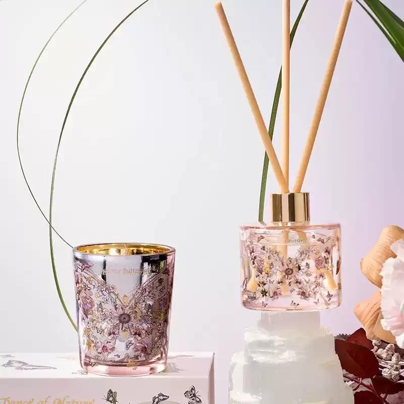 大英博物館蝴蝶系列組合禮盒車(chē)載香薰杯子高級(jí)感新婚生日禮物女生