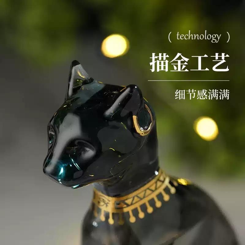 大英博物館埃及文創(chuàng)安德森貓?zhí)鞖馄匡L(fēng)暴瓶擺件新婚男生生日禮物