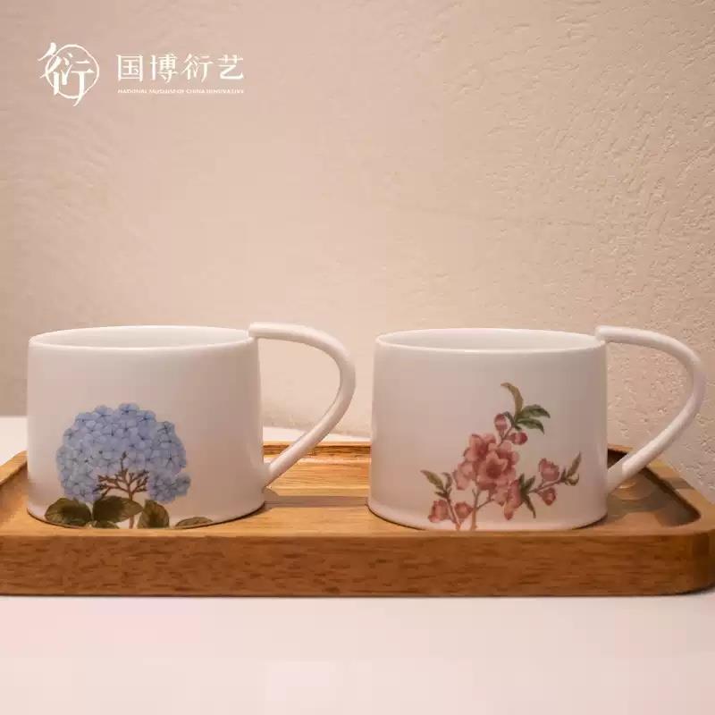 中國國家博物館芳華茶具咖啡杯碟套裝馬克杯文創(chuàng)送長輩生日禮物