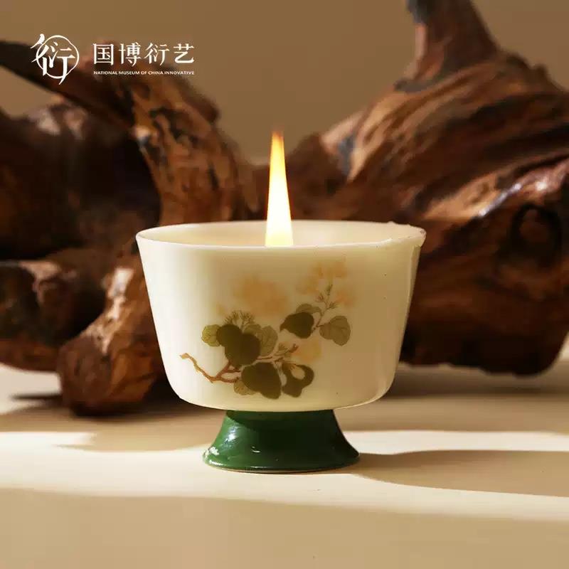 中國國家博物館百花茶香燭創(chuàng)意香氛家用精致生日禮物伴手禮送朋友