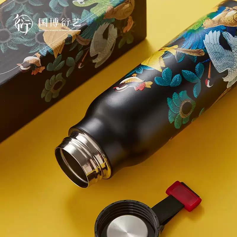 國國家博物館歲月靜好運(yùn)動(dòng)水壺男女通用保溫杯創(chuàng)意秋冬生日禮物