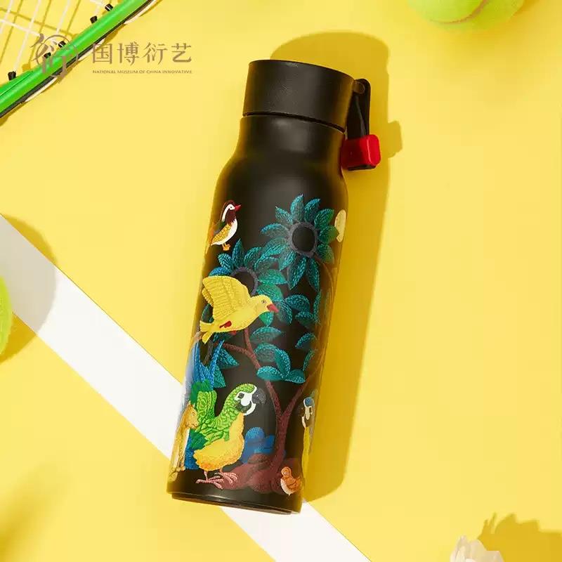 國國家博物館歲月靜好運(yùn)動(dòng)水壺男女通用保溫杯創(chuàng)意秋冬生日禮物
