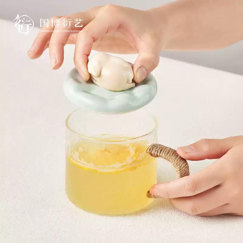 中國(guó)國(guó)家博物館躺贏淘氣兒馬克杯陶瓷杯創(chuàng)意杯子情侶禮物送朋友