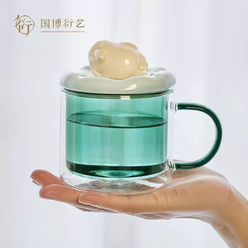 中國(guó)國(guó)家博物館躺贏淘氣兒馬克杯陶瓷杯創(chuàng)意杯子情侶禮物送朋友