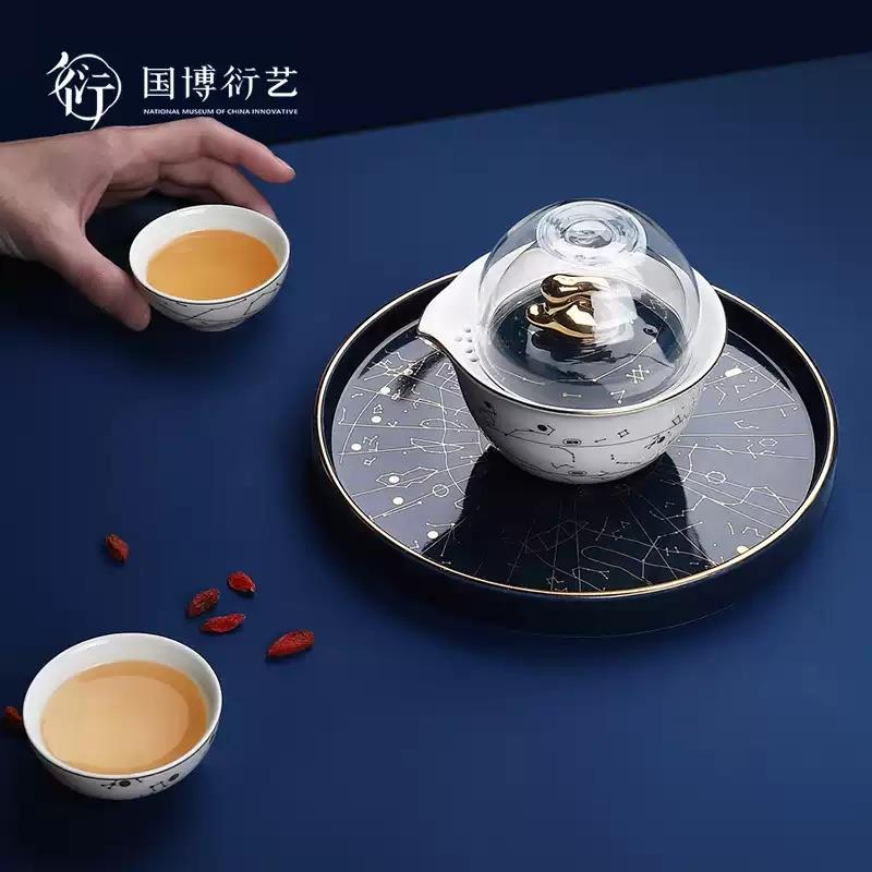 中國(guó)國(guó)家博物館秋影金波茶具禮盒套裝文創(chuàng)茶杯長(zhǎng)輩高端生日伴手禮