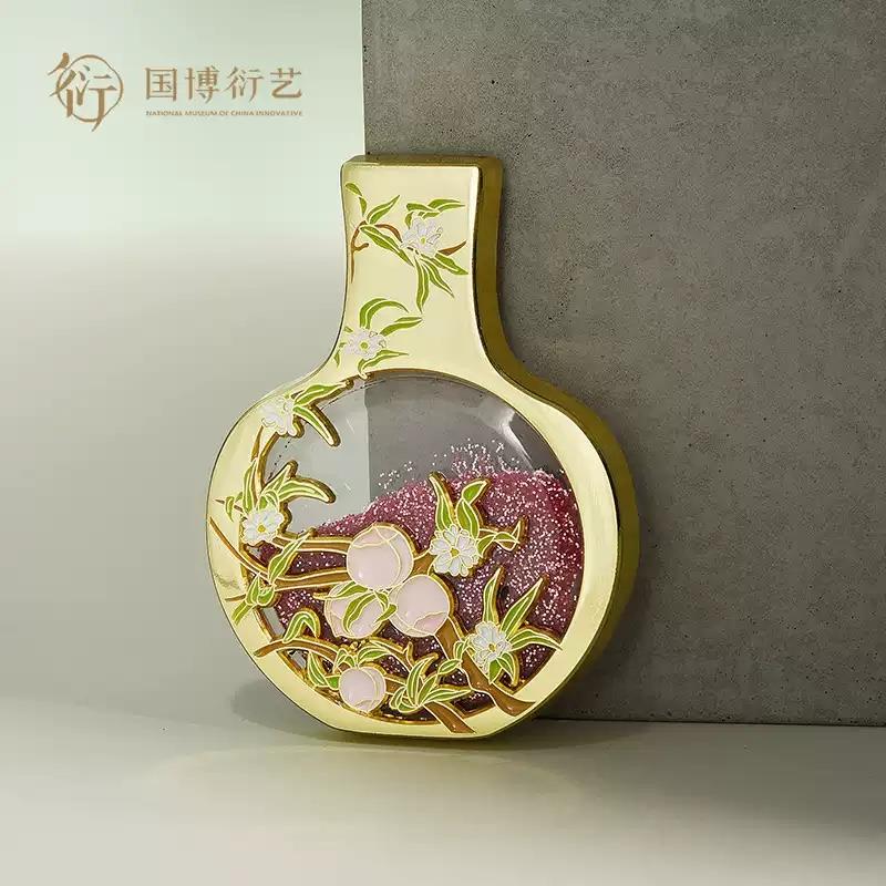 中國國家博物館瓷韻流光流沙冰箱貼博物館創(chuàng)意家居裝飾品生日禮物