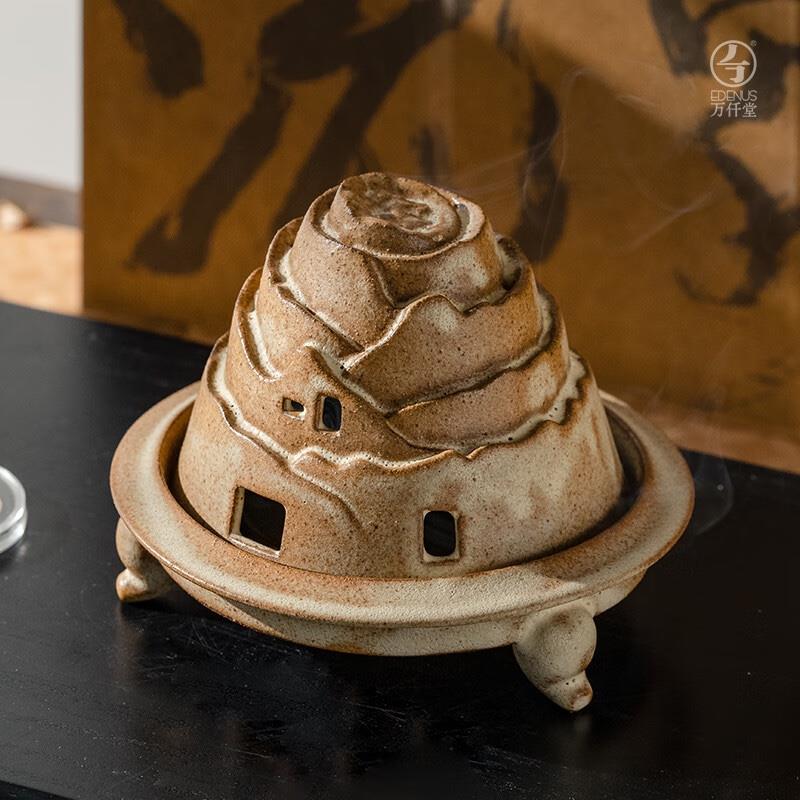 萬(wàn)仟堂（Edenus）創(chuàng)意擺件香薰 敦煌系列沉香檀香臥室室內(nèi)佛堂送禮禮物盒 千山萬(wàn)水