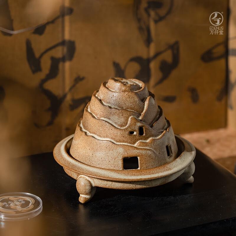 萬(wàn)仟堂（Edenus）創(chuàng)意擺件香薰 敦煌系列沉香檀香臥室室內(nèi)佛堂送禮禮物盒 千山萬(wàn)水