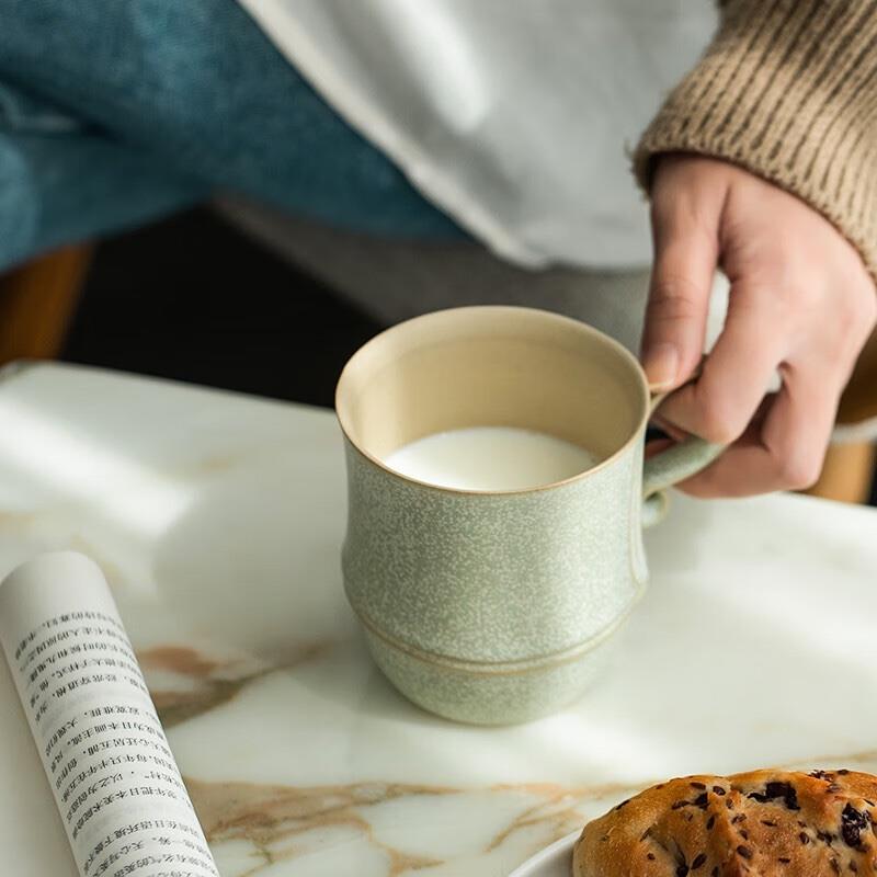 萬仟堂（Edenus）陶瓷泡茶杯辦公杯個人專用高檔水杯春竹