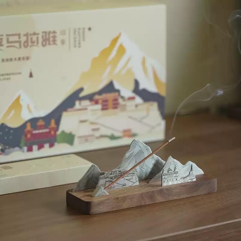 喜馬拉雅印象香器禮盒線香香插禪意擺件茶道香爐中式焚香創(chuàng)意禮品