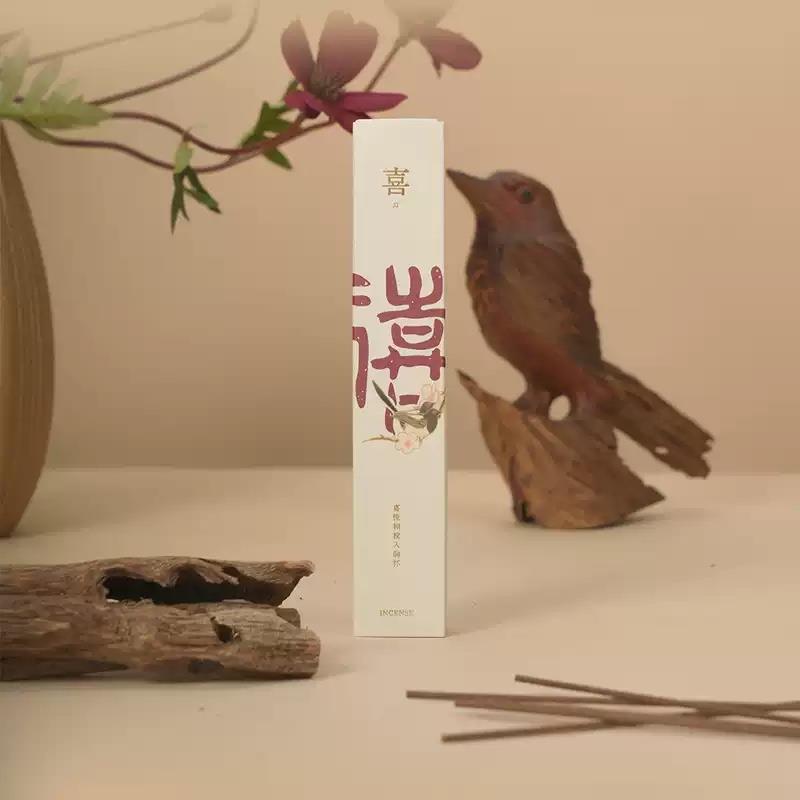 福祿壽喜天然線香檀香沉香家用室內(nèi)持久香薰高端禮盒中式創(chuàng)意禮品