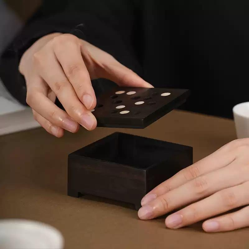 唯詩對弈香器檀香禮盒盤香焚香茶道香爐桌面擺件創(chuàng)意禮品生日禮物